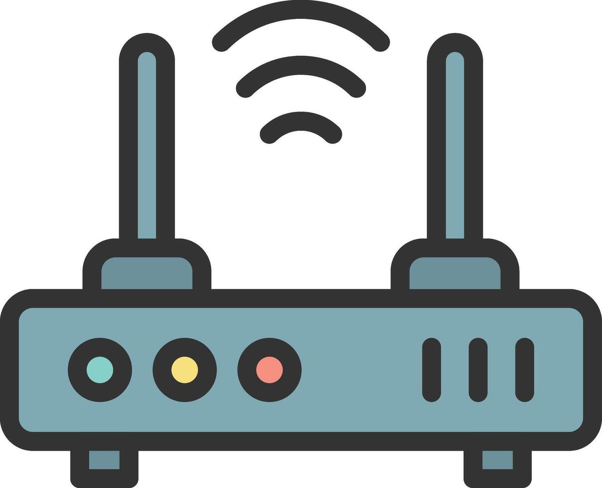 Wifi Router icon image. Suitable for mobile apps, web apps and print media. vector