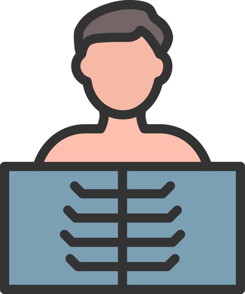 X Ray icon image. Suitable for mobile apps, web apps and print media. vector