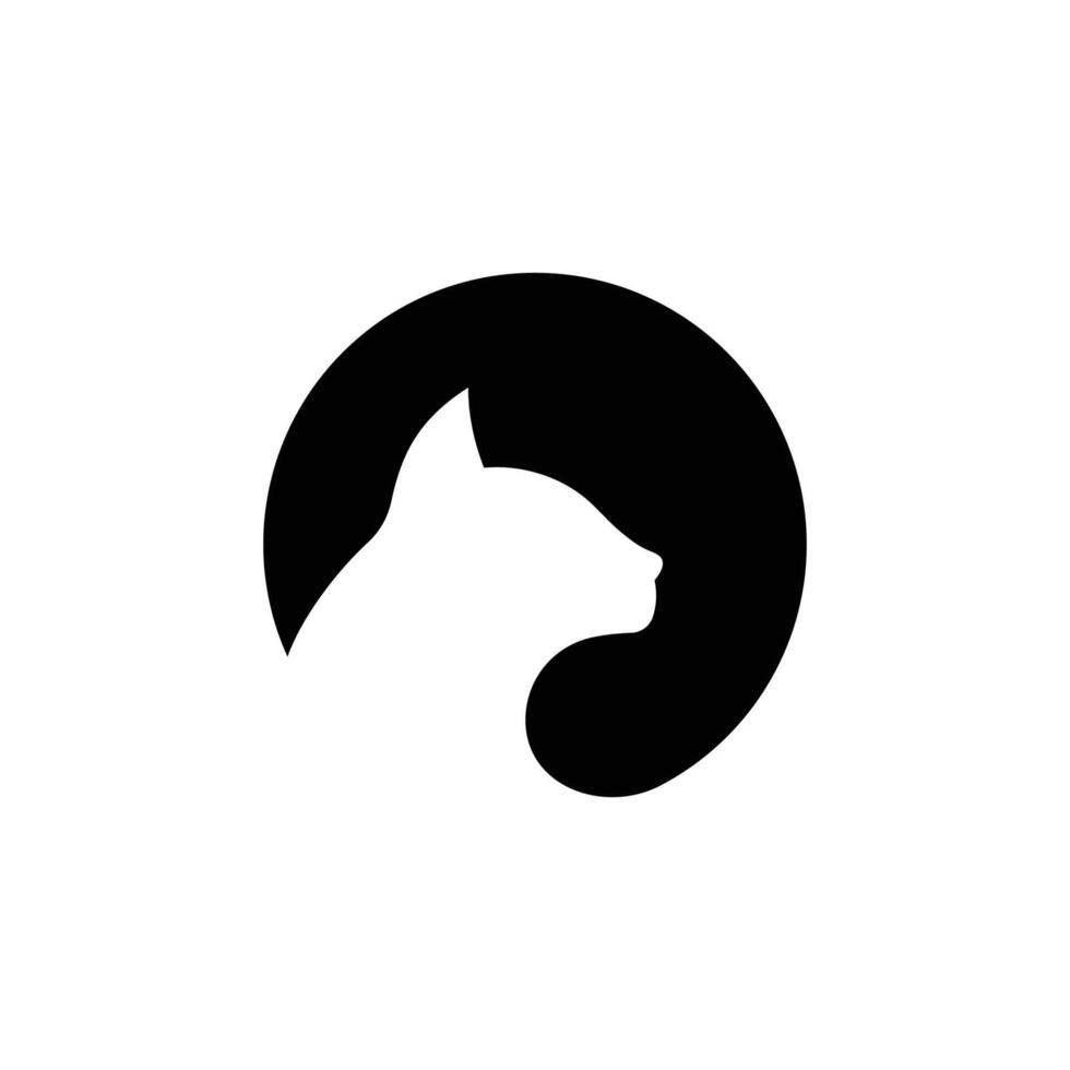 cat logo design symbol illustration. vector
