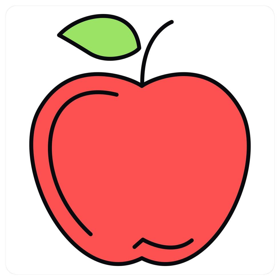 Apple and healthy icon concept vector
