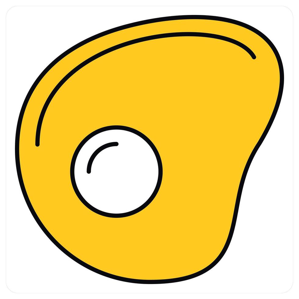 Fried Egg and egg icon concept vector