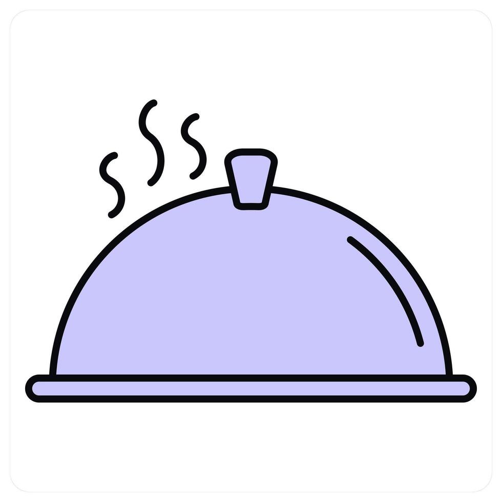 Dish and hand icon concept vector