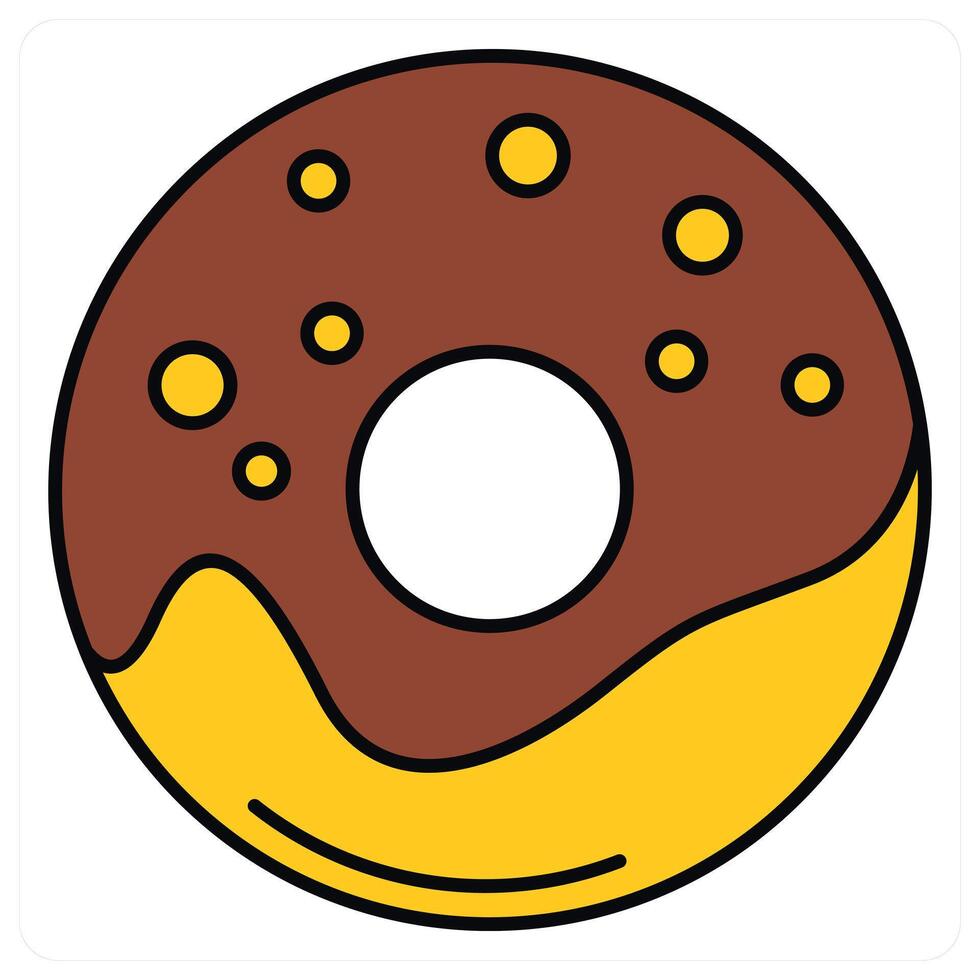 Donut and baking icon concept vector