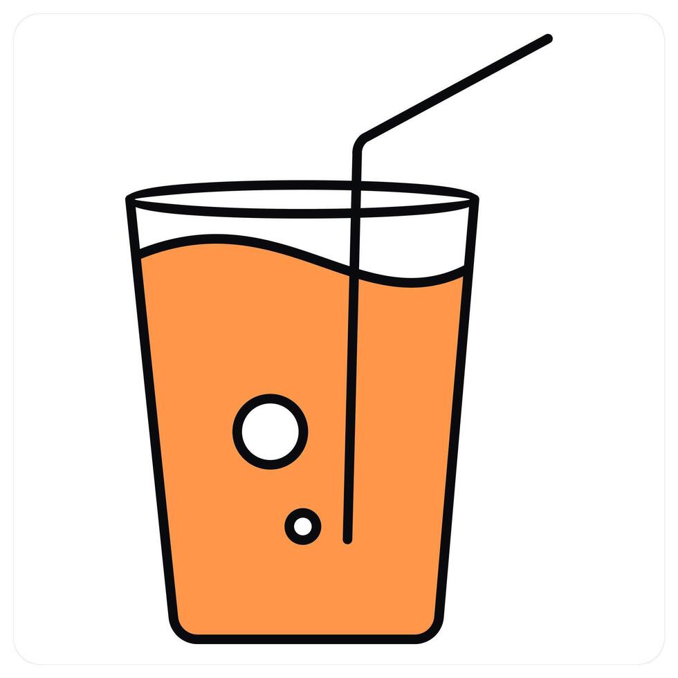 Soft Drink and bottle icon concept vector
