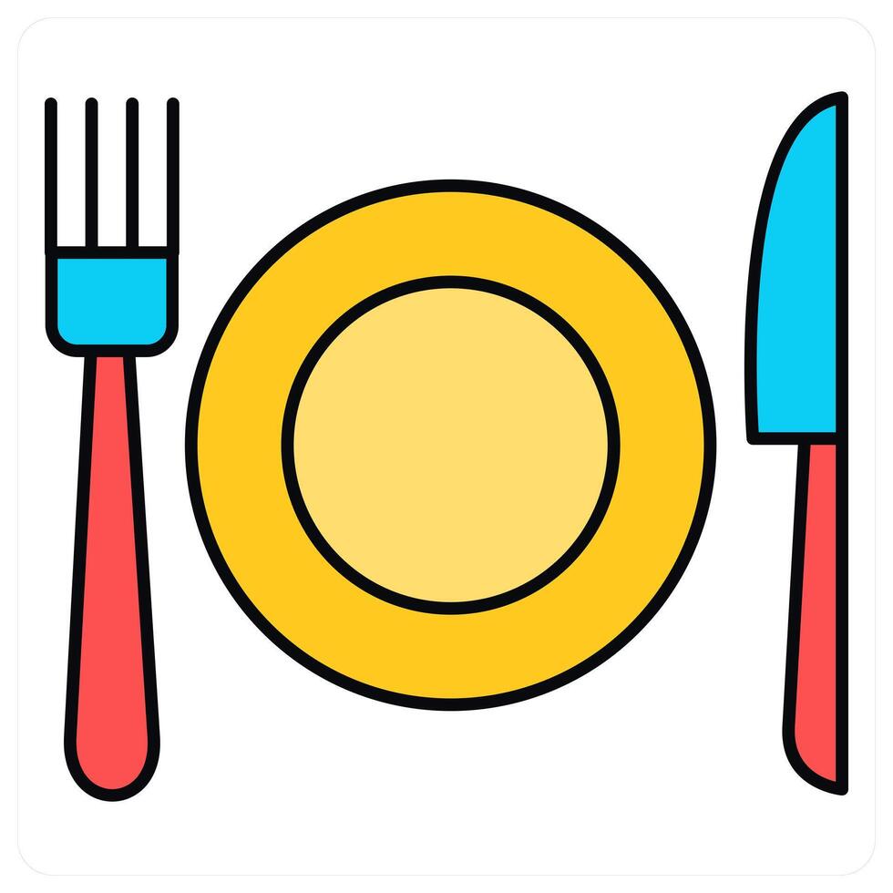 Cutlery and knife icon concept vector