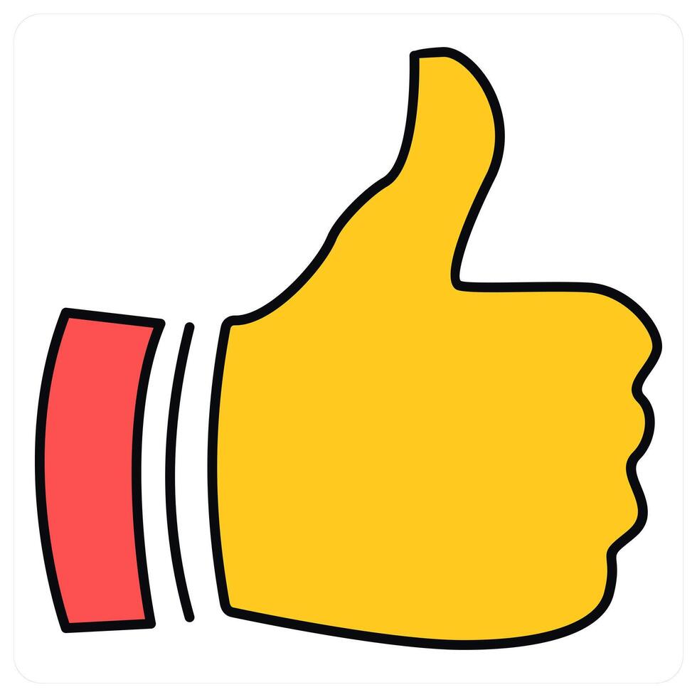 Thumbs Up and like icon concept vector