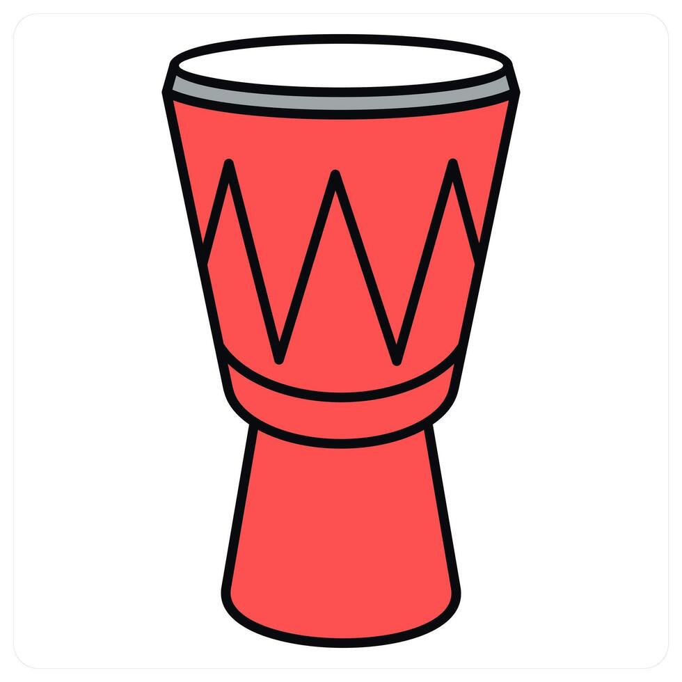 Bongo and drums icon concept vector