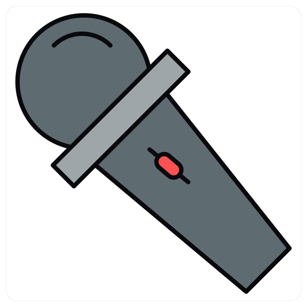 Mic and song icon concept vector