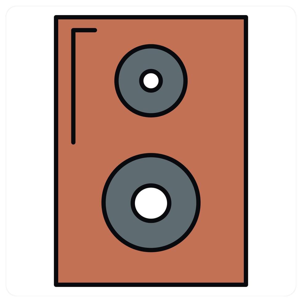 Speaker and sound icon concept vector