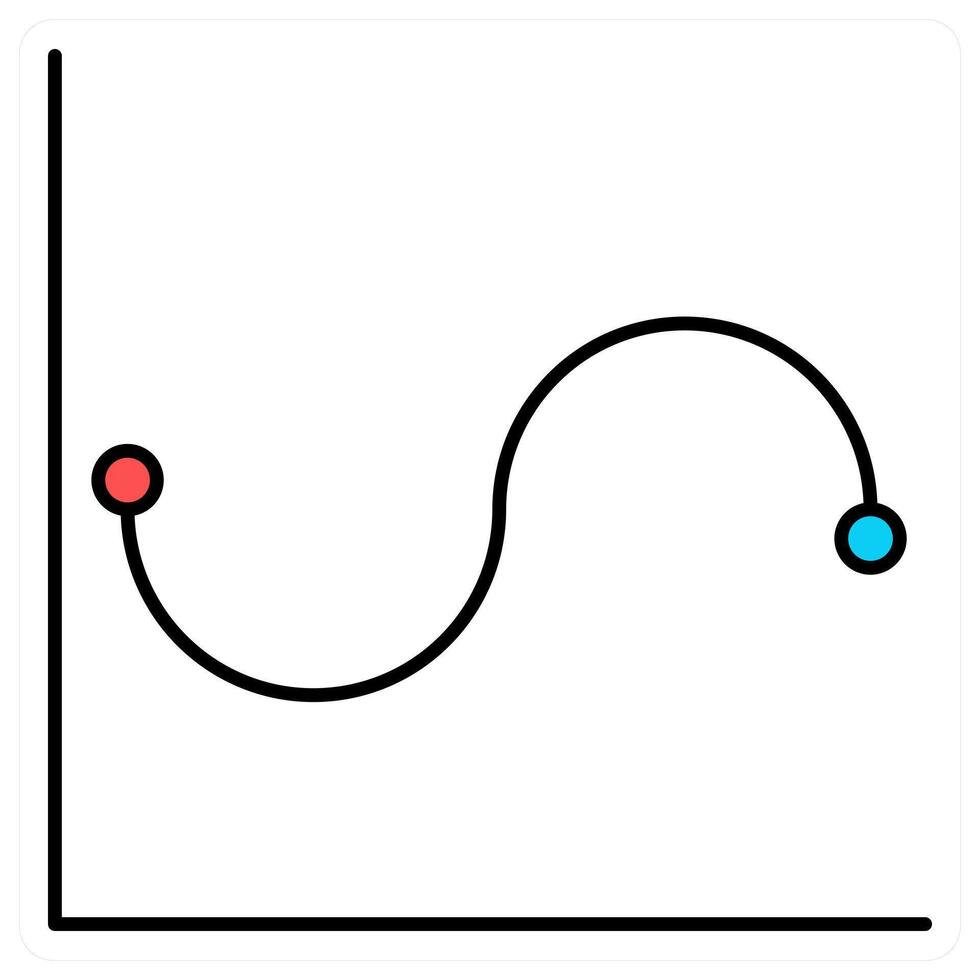 Graph and diagram icon concept vector