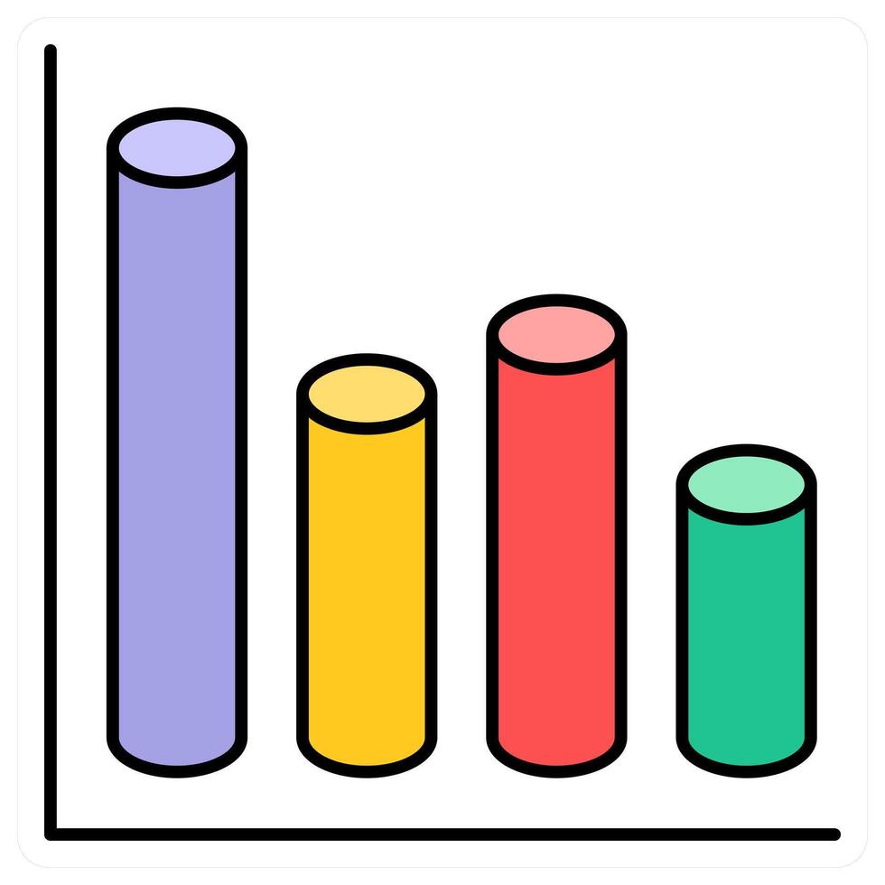 Bar Chart and business growth icon concept vector