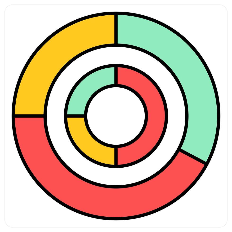 Infographic Circle and pie diagram icon concept vector