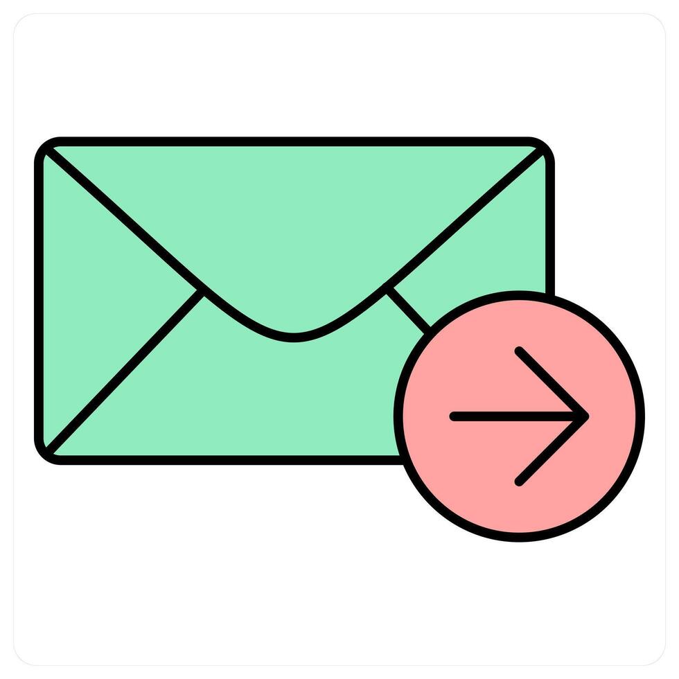 Send Message and send icon concept vector