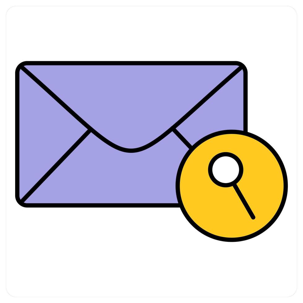 Search Message and search icon concept vector