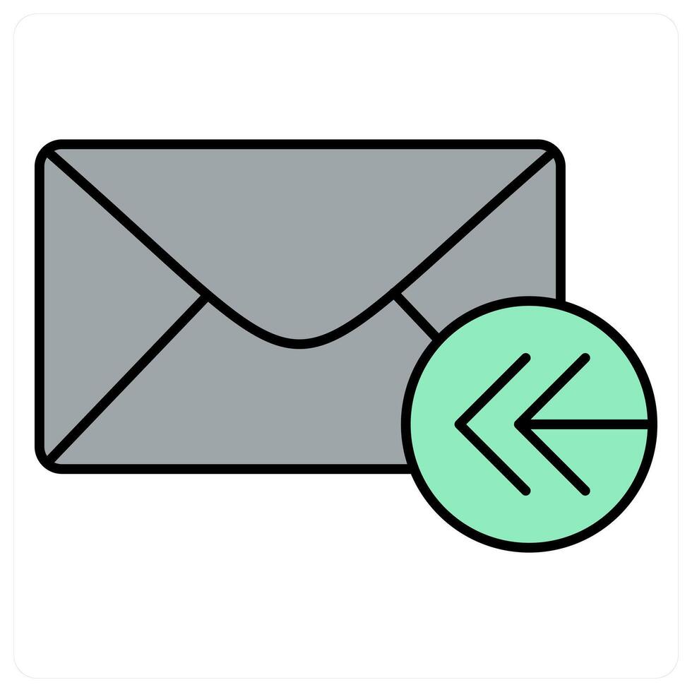 Receive Message and letter icon concept vector