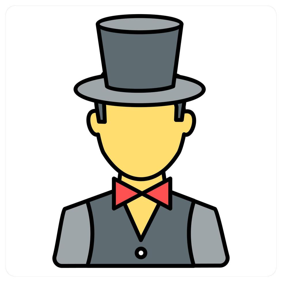 Waiter and service icon concept vector