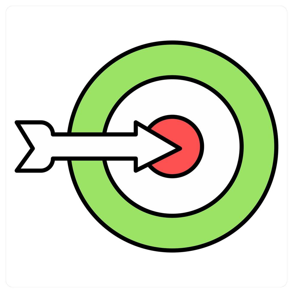 Target and goal icon concept vector