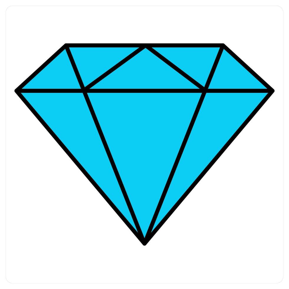 Diamond and gem icon concept vector