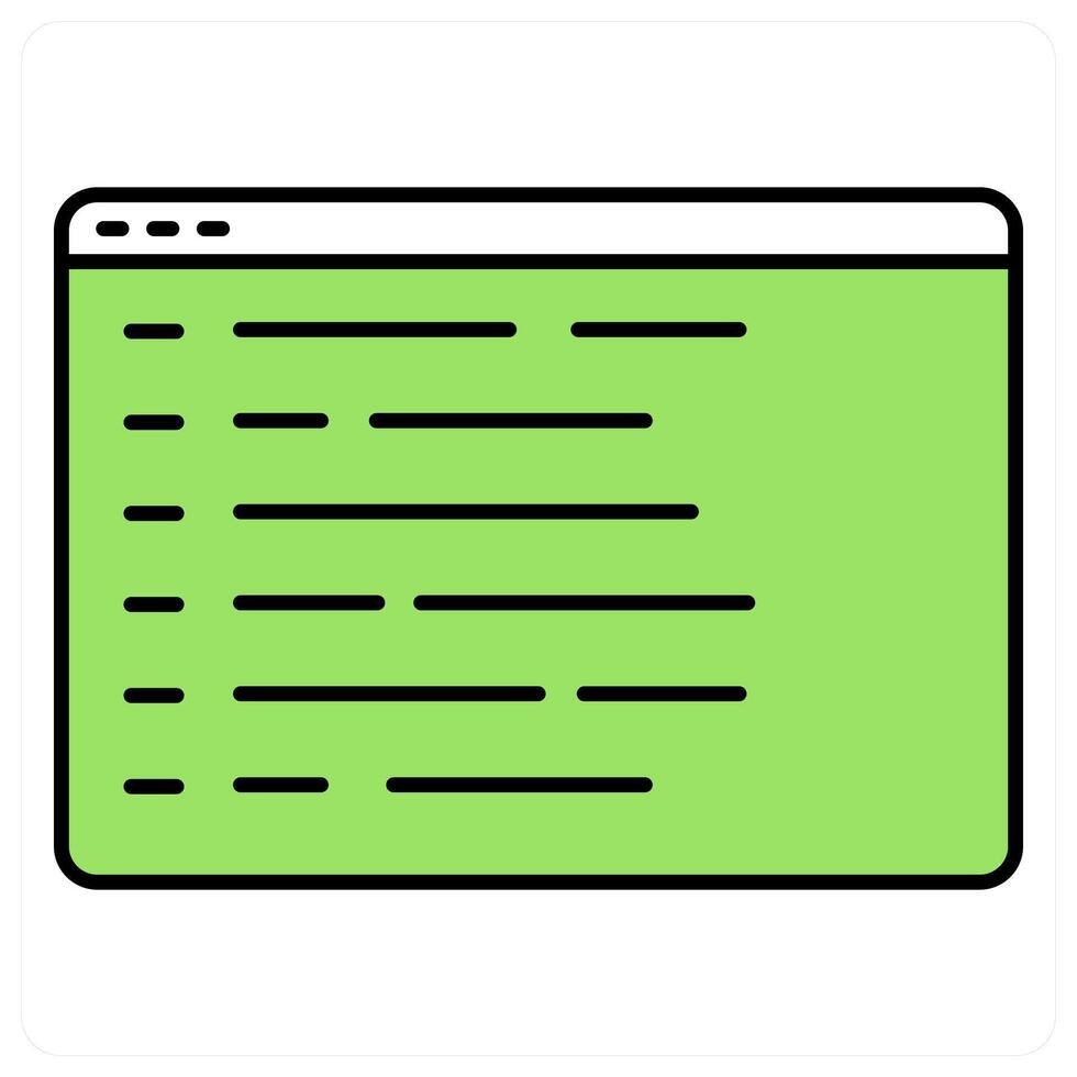 Webpage Details and web icon concept vector