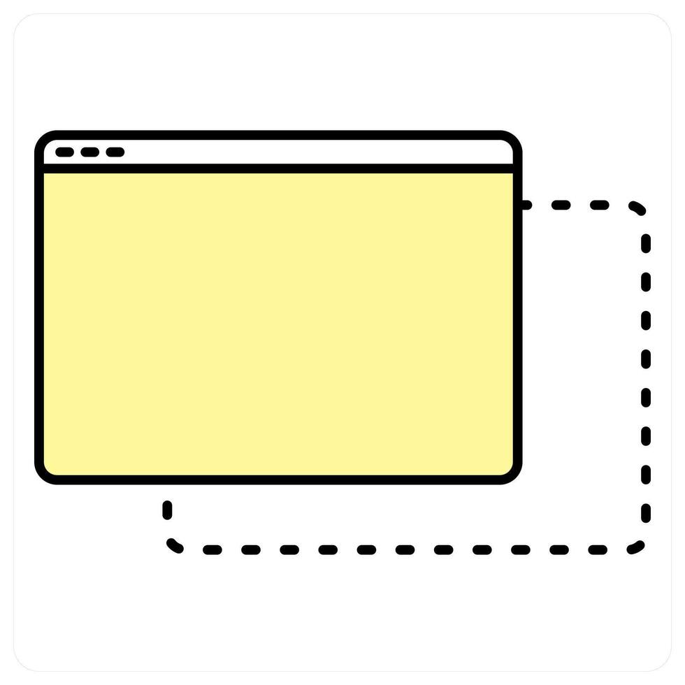 Webpage Design and dynamic icon concept vector