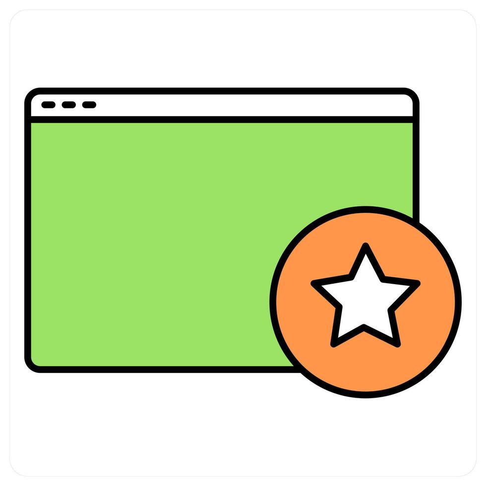 Webpage Ratings and rank icon concept vector