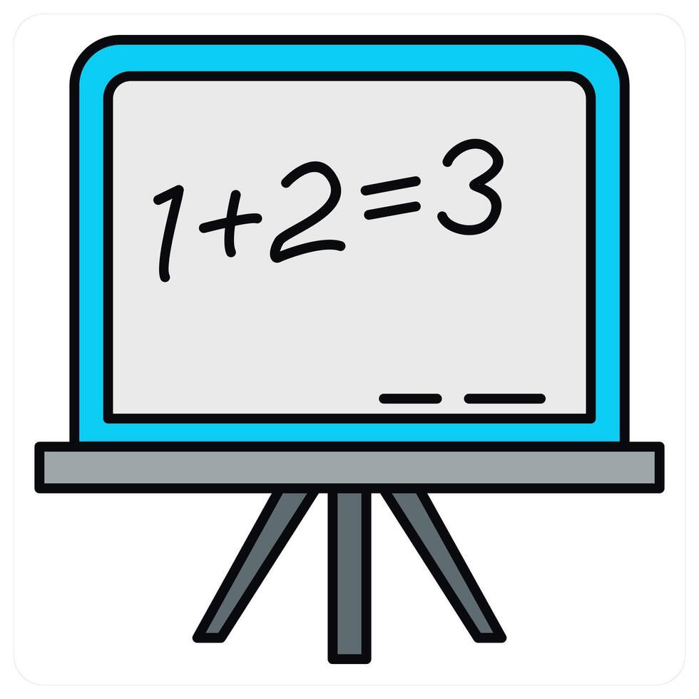 Math Class and math class icon concept vector