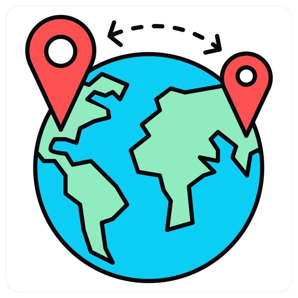 Distance Learning and online icon concept vector