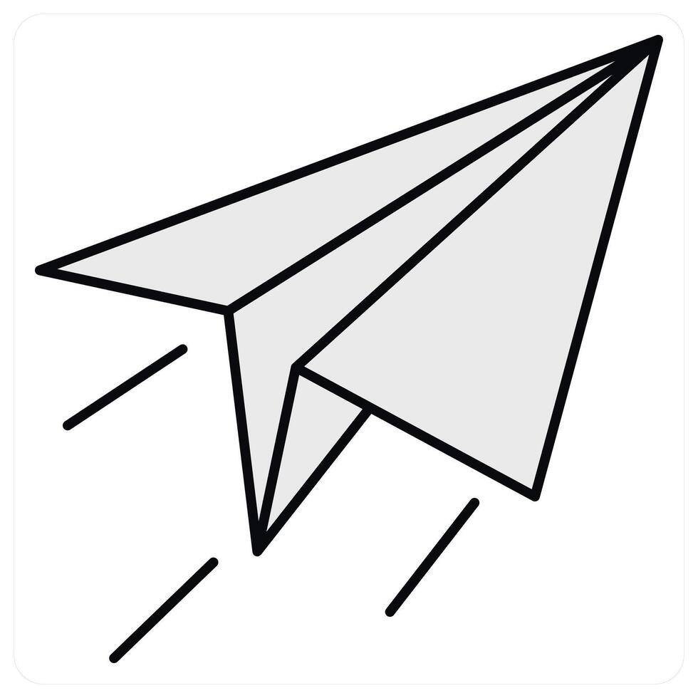 Paper Plane and send icon concept vector