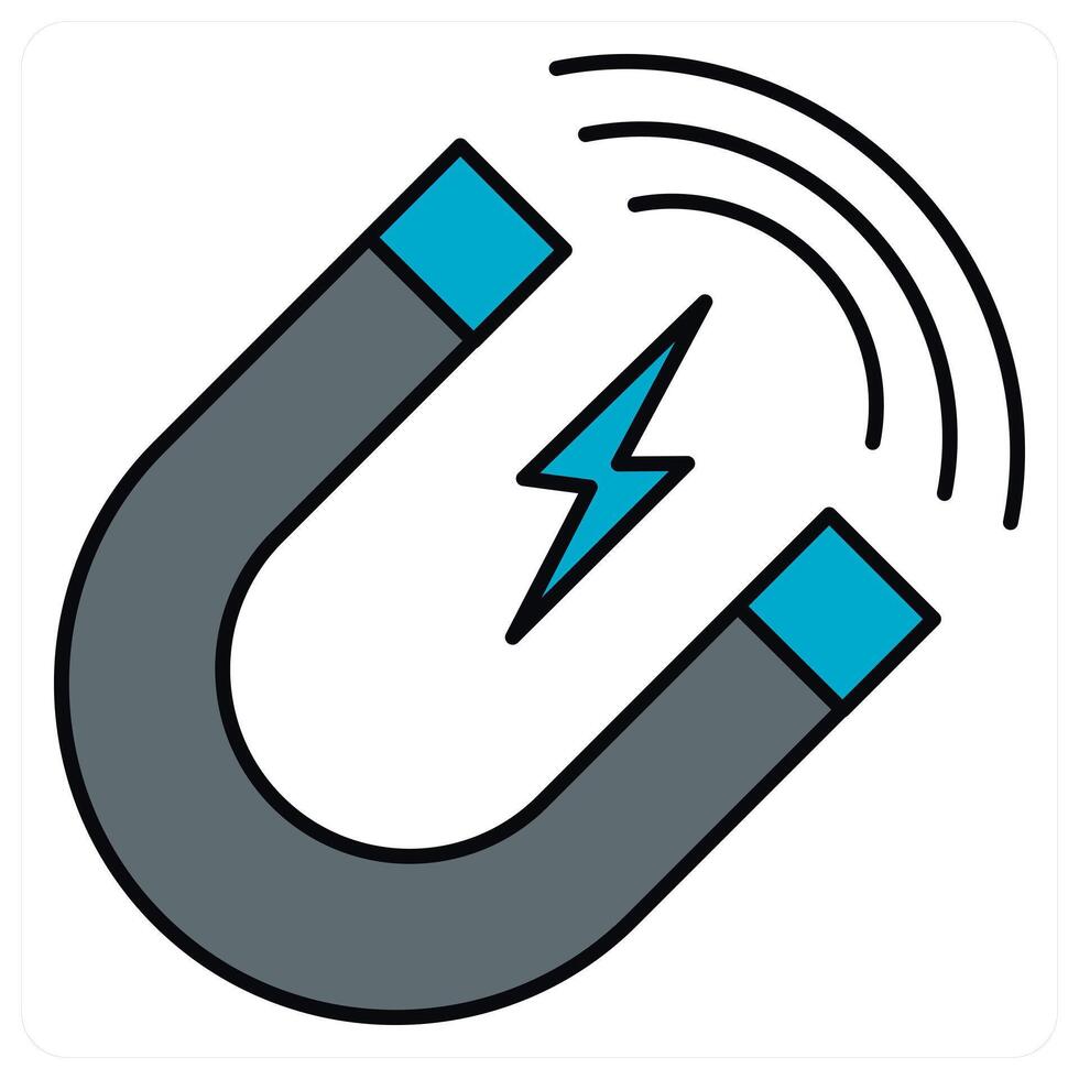 Attract and magnet icon concept vector