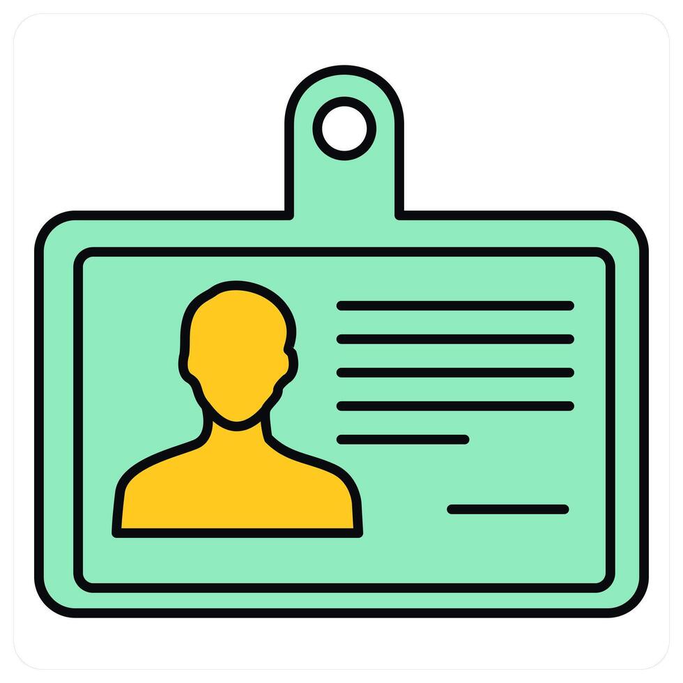 Id Card and access icon concept vector