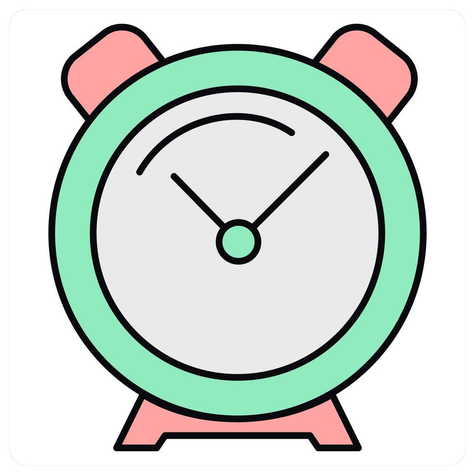 Alarm and time icon concept vector