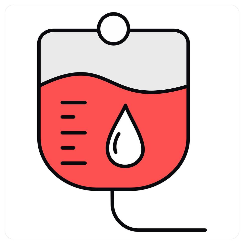 Blood Transfusion and blood icon concept vector