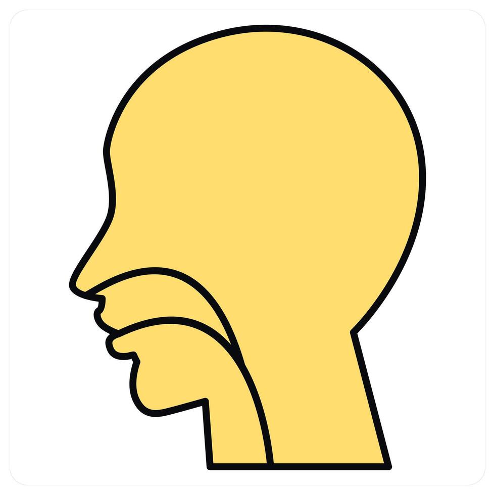 Oral Cancer and disease icon concept vector