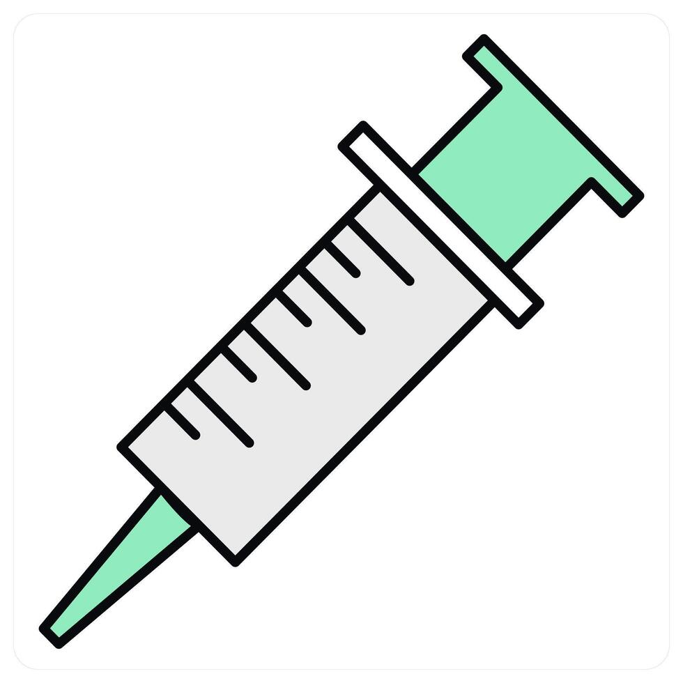 Injection and drugs icon concept vector