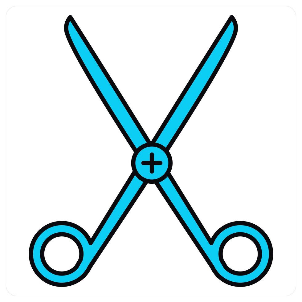 Surgery Scissor and medical icon concept vector