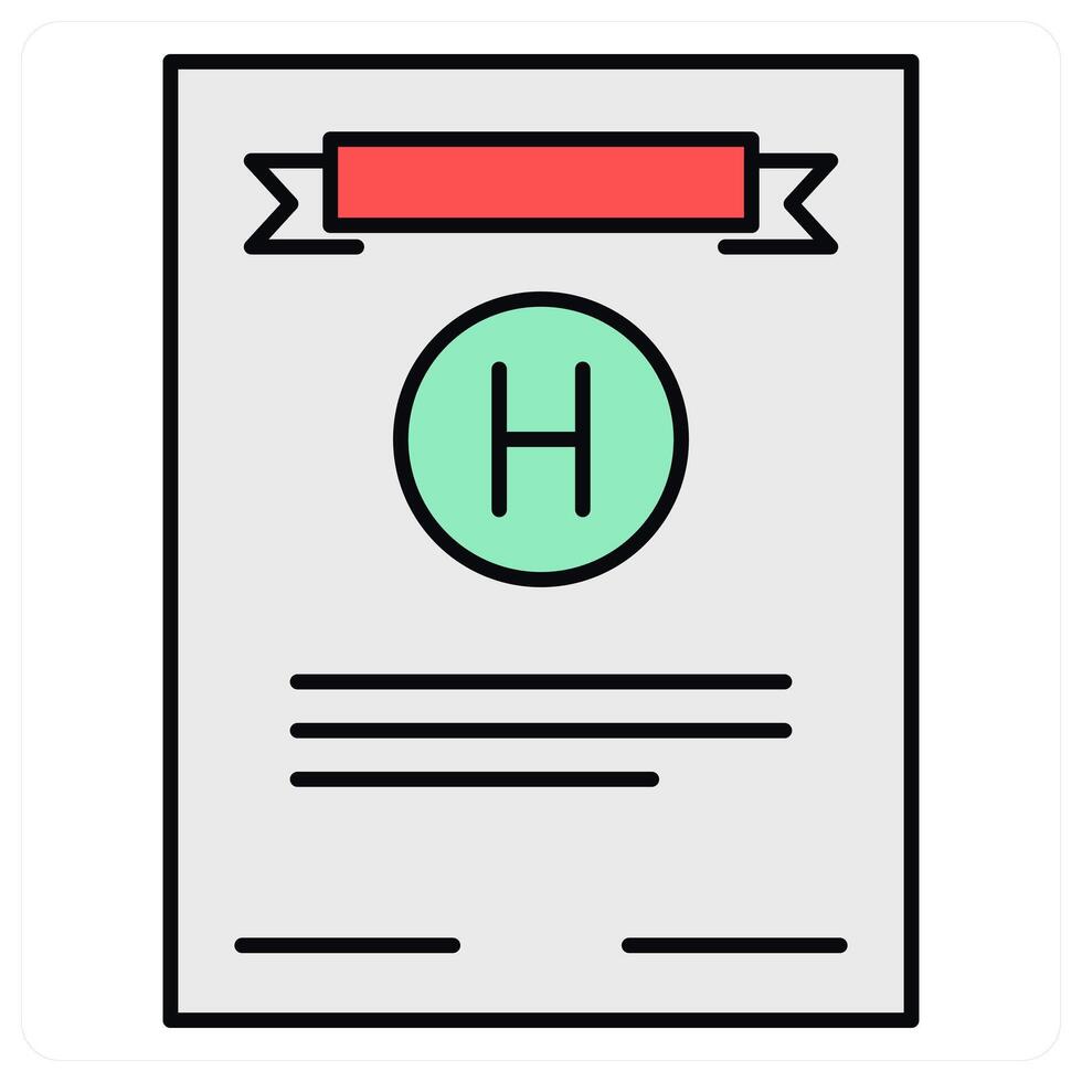 Medical Report and information icon concept vector