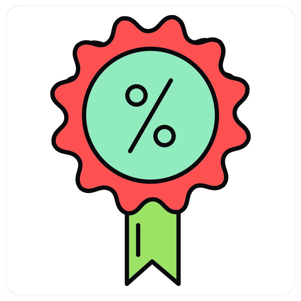 Discount Badge and sales icon concept vector