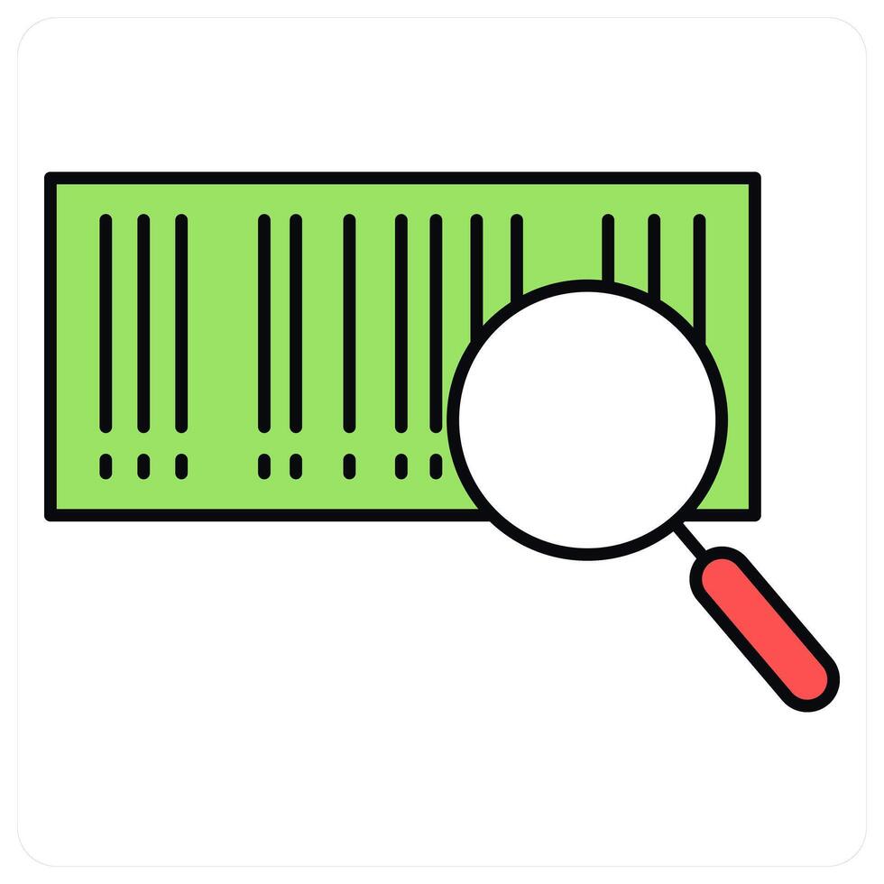 Search Bar Code and search icon concept vector