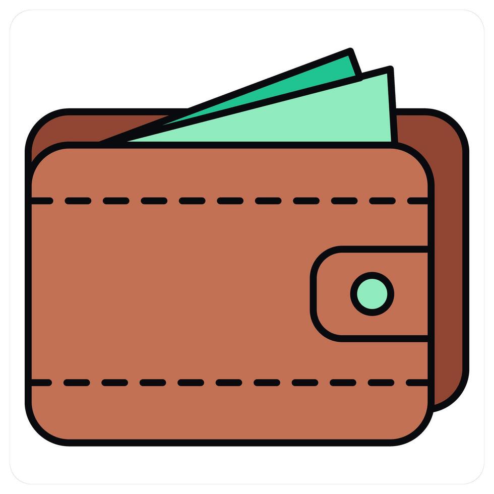 Wallet and purse icon concept vector