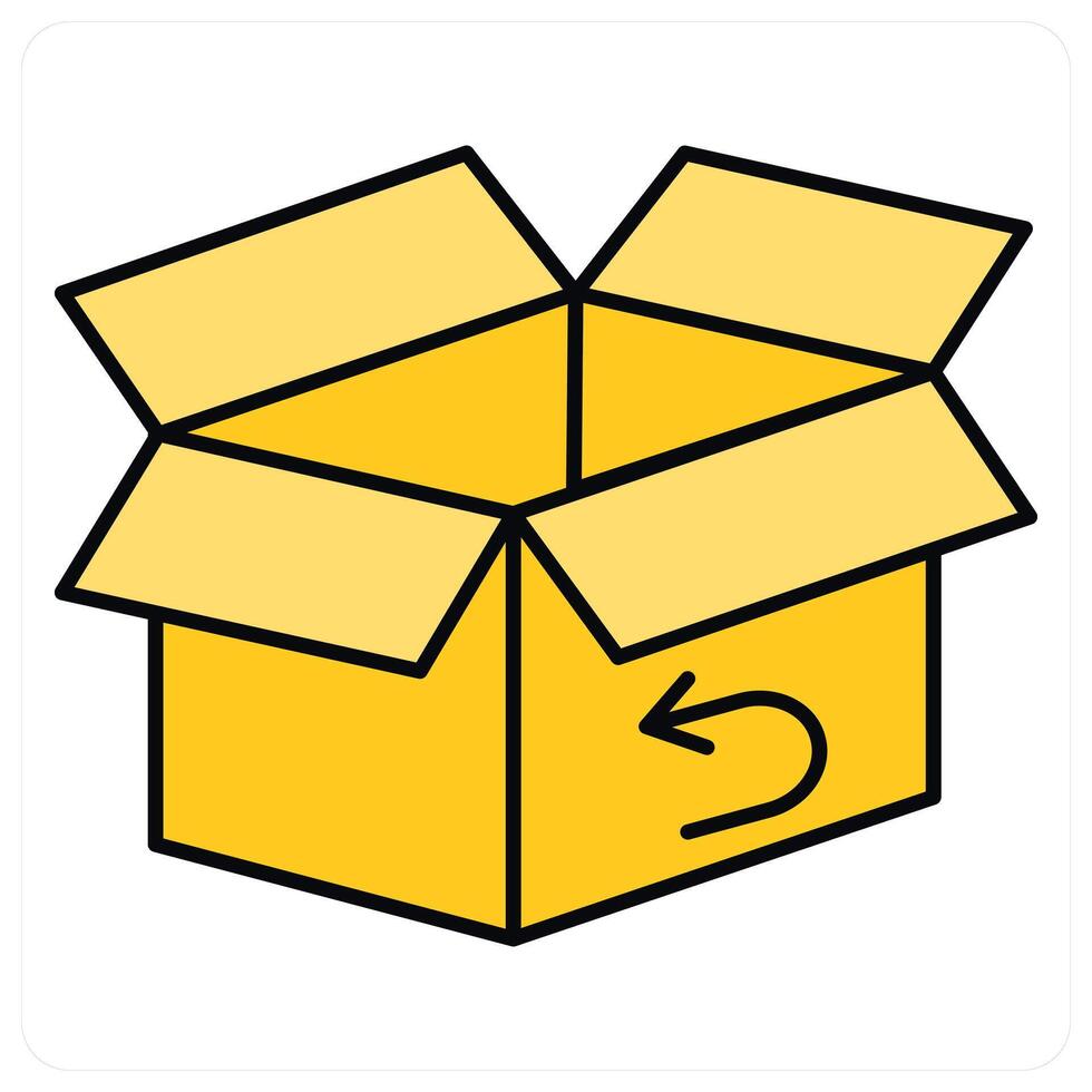Package and product icon concept vector