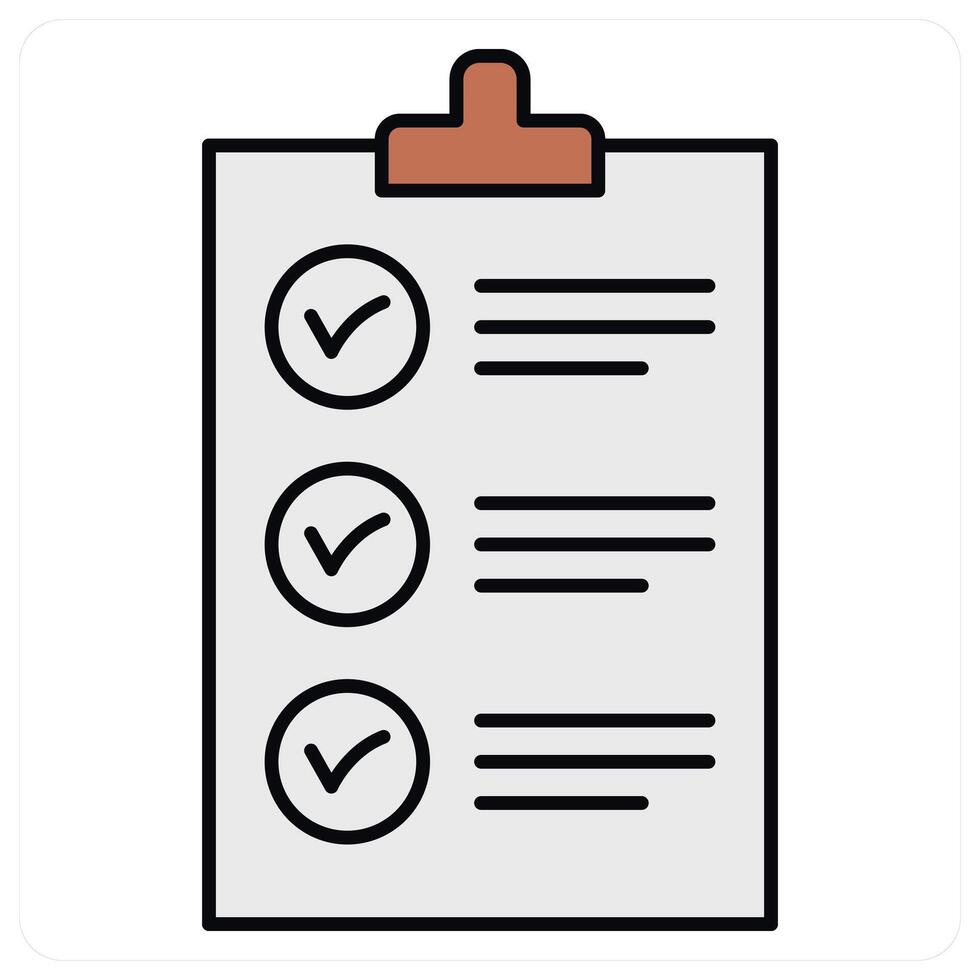 Checklist and mark icon concept vector