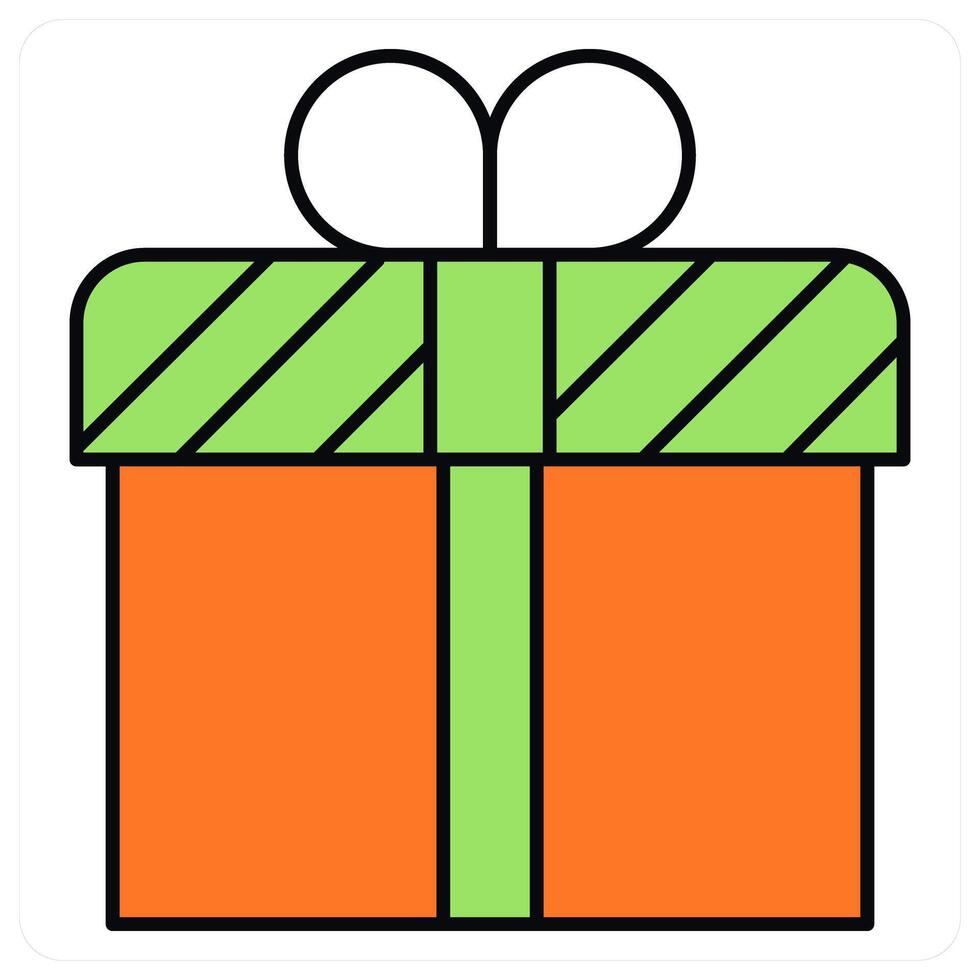 Present and enjoy icon concept vector