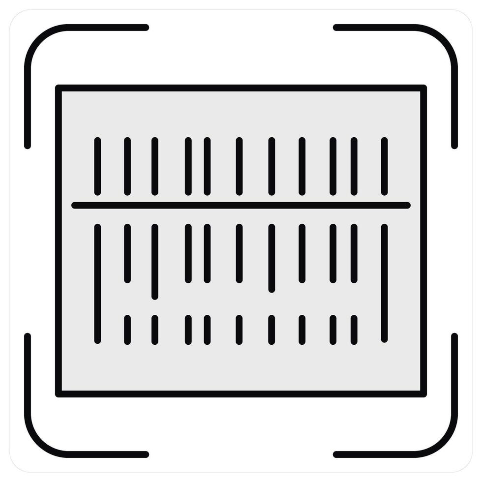 QR Code and barcode icon concept vector