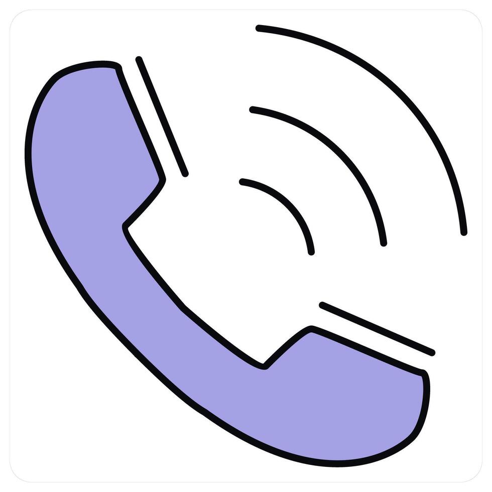 Calling and dial icon concept vector