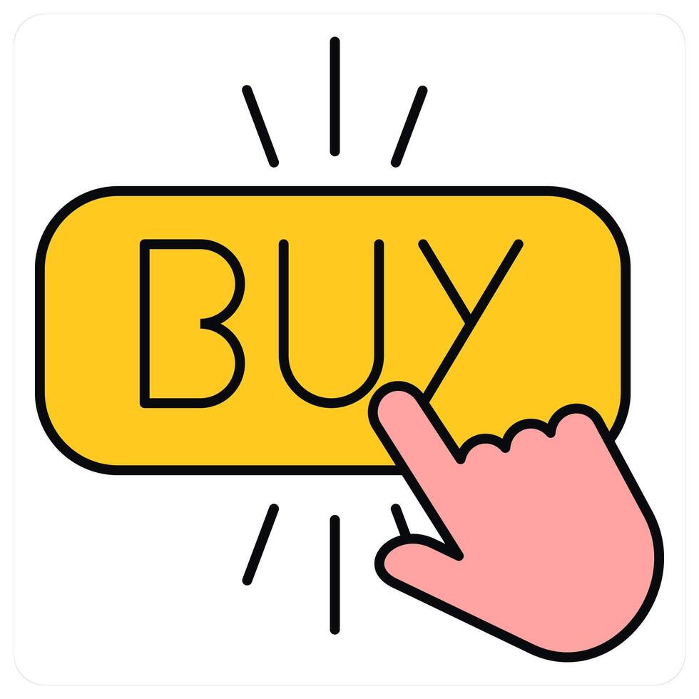 Click Now and sign icon concept vector