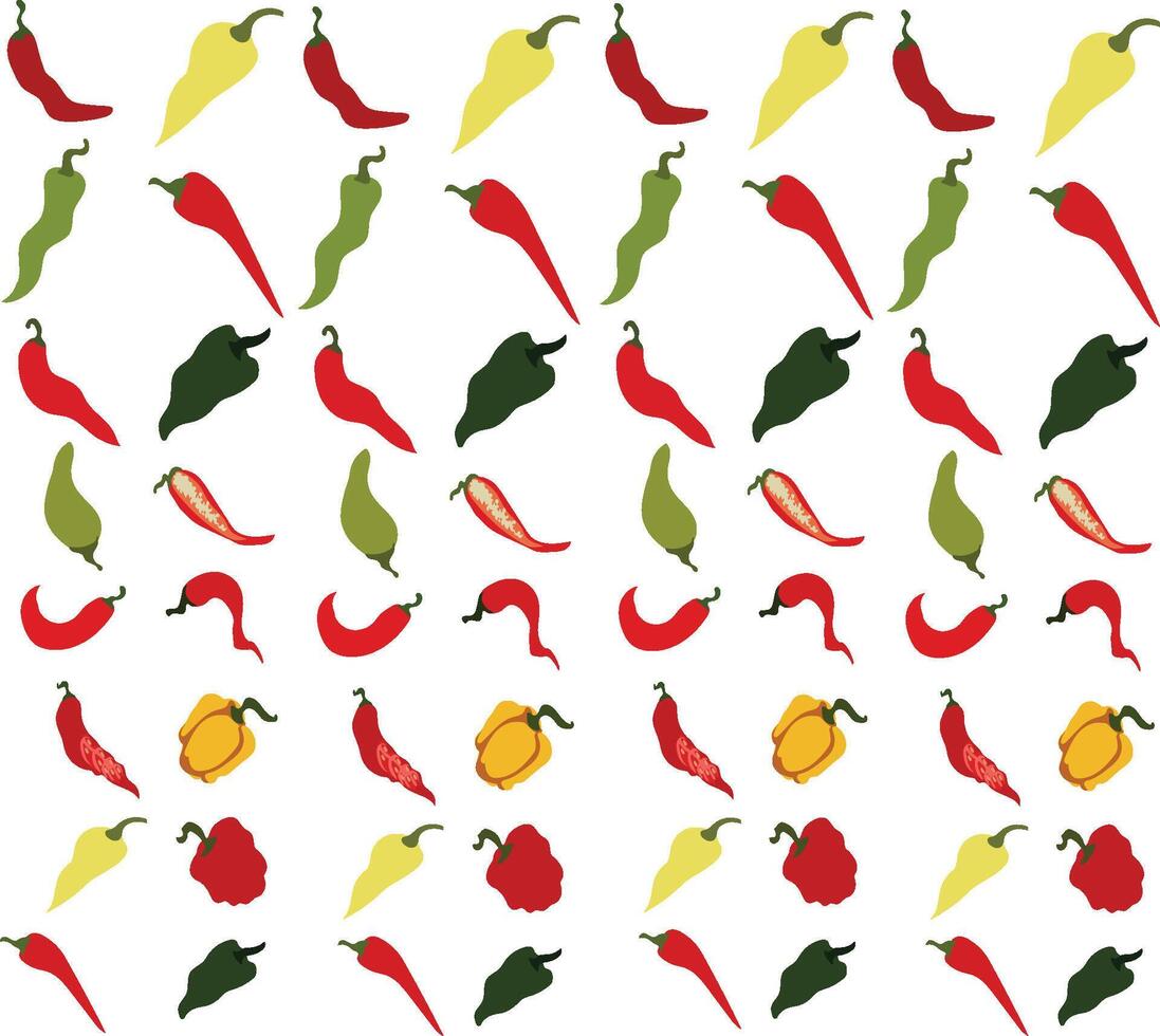 pepper set vectors