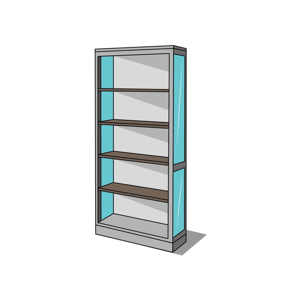 Glass Cupboard Illustration vector