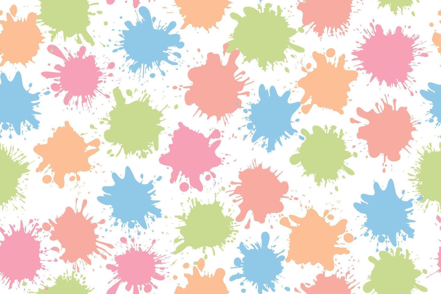 Seamless pattern of multicolored watercolor spots. Colorful splashes of gouache. International Artist's Day. vector