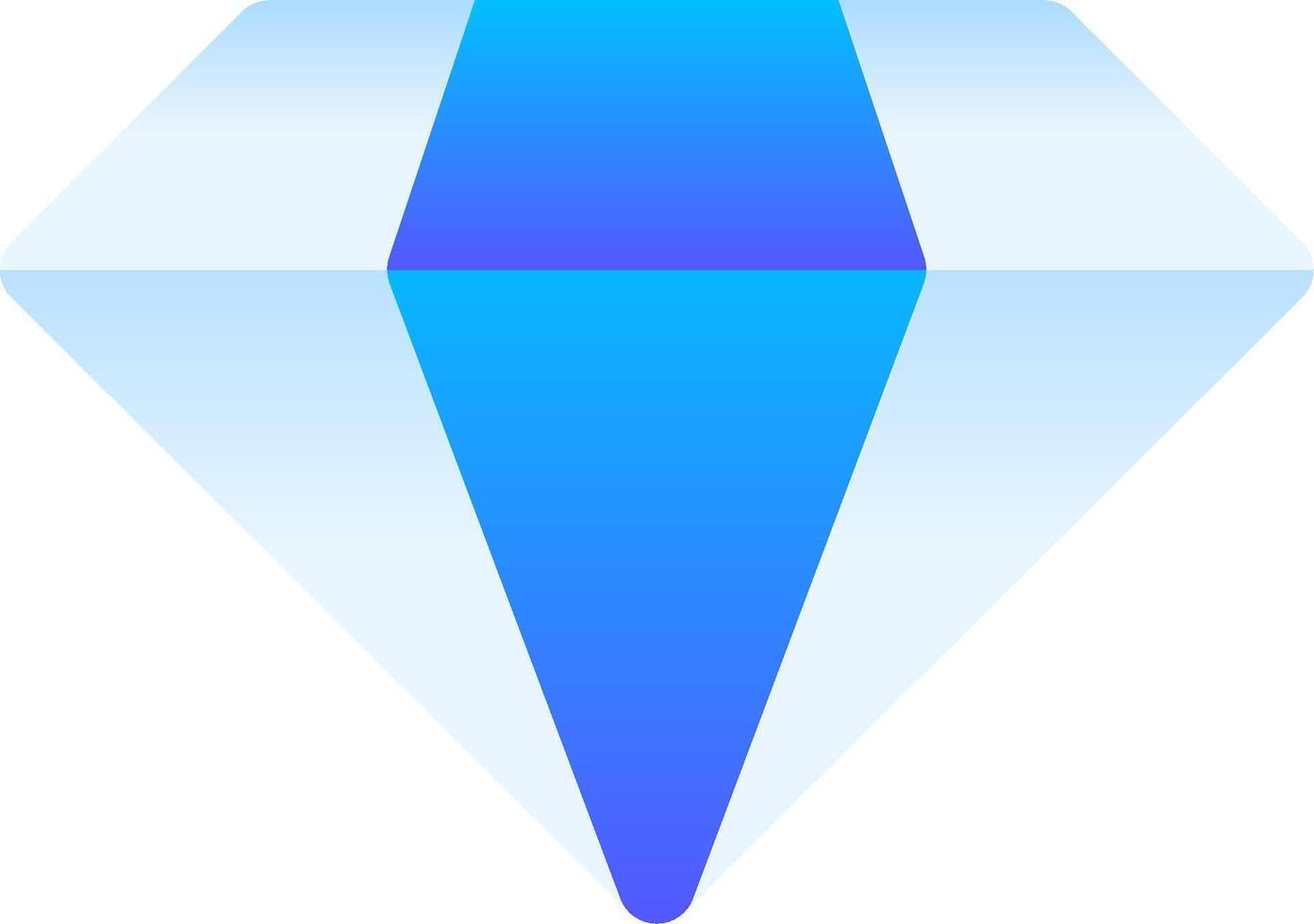 A blue diamond with a white background vector