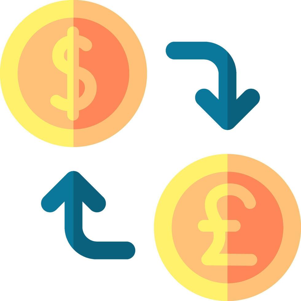 Currency exchange rate chart vector